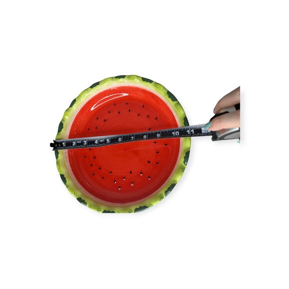 Watermelon Ceramic Colorful Pie Dish 11" Diameter - Picture 10 of 13